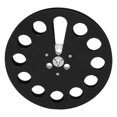 thumbnail image 2 of DEWIN 1/4 7 Inch Empty Tape Reel Aluminum Alloy 11 Hole Universal Opening Machine Part Recording Takeup Reel Black, 2 of 14