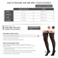 thumbnail image 2 of Truform Bas Cuisse Transparents : 8 - 15 mmHg, Beige, Moyen, 2 of 7