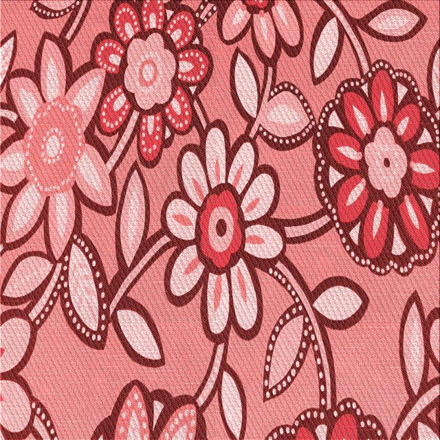 Ahgly Tapis d'Intérieur Lavable en Machine Carré Transitionnel Rose Corail Clair, 7 Pieds Carré
