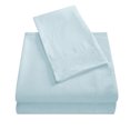 thumbnail image 4 of Topcobe Twin Size Solid Color Bed Sheet Set for Adults Teens, Light Blue, 4 of 4