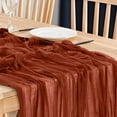 thumbnail image 5 of Boho Gauze Green Wedding Table Runner Fabric Kitchen Dining Holiday Table Decor For Home Party Indoor, 5 of 5