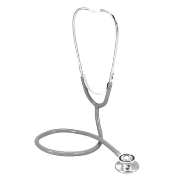 YOPTOP Stéthoscope Double Professionnel Stéthoscope Multifonction Estetoscopio Outil de Soins de Santé Stéthoscope à Double Tube Souple pour la Réduction du Bruit, Gris