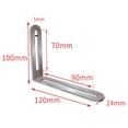 thumbnail image 1 of 1 Pcs Supports d'Angle d'Angle en Acier Inoxydable Protéger Support d'Angle Droit, 1 of 8