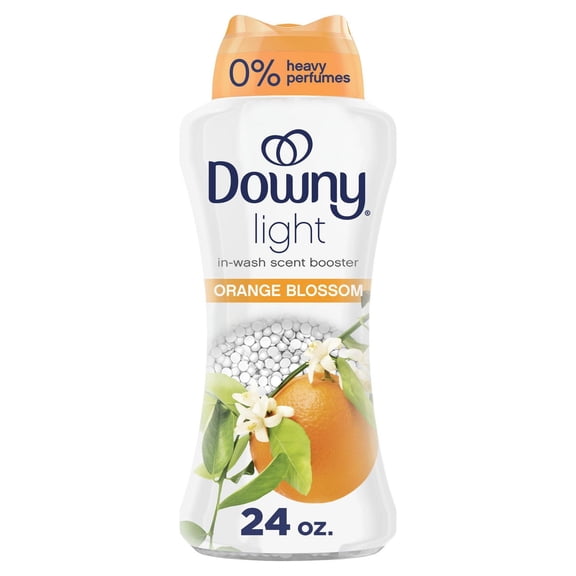 Downy Light Laundry Scent Booster Beads, Orange Blossom Scent, In-wash fabric beads designed to be gentle with a light boost of scent, No Heavy Perfumes