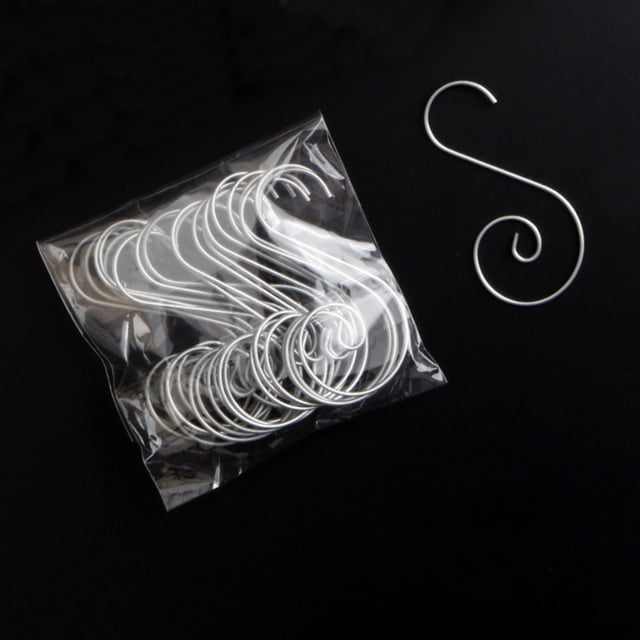 Vaidha 20 PCS Ornament Hooks - Hook Decorating Metal Wire Hangers For Deco
