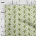 thumbnail image 2 of oneOone Polyester Spandex Light Green Fabric Floral Sewing Material Print Fabric By The Yard 56 Inch Wide, 2 of 5