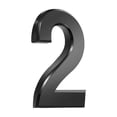thumbnail image 2 of Penkiiy 2.36 Inch Stainless Steel Floating Metal House Numbers, Brushed Black Metal House Numbers and Letters, Modern Stainless Steel Address Numbers Letters for House Apartments, Hotels, Outside, 2 of 6