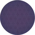 thumbnail image 1 of Ahgly Company Machine Washable Indoor Round Transitional Plum Purple Area Rugs, 6' Round, 1 of 7