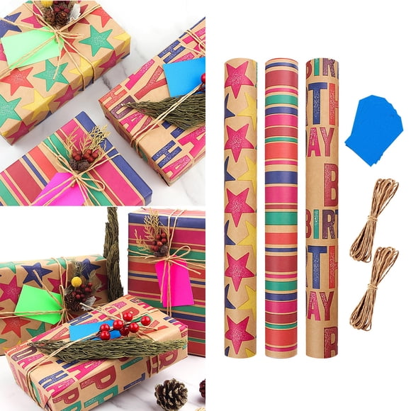 Harpily Desktop Decor Sheets 3 Paper Gift Wrapping Paper Of Party Gift Birthday Birthday Wrapping Paper Wrapping Home Decor