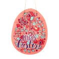 thumbnail image 2 of Happy Easter Wooden Door Hanging Sign with Rabbit Design, 23.3x30cm Indoor Outdoor Wall Decor for Spring Celebrations, 2 of 3