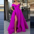 thumbnail image 2 of Ketyyh-chn99 Robes pour Femmes 2024 Robe d'Été Robe Midi à Fleurs Robe Vintage Élégante pour Dames Robe de Soirée Robe Cocktail Violet,2TG, 2 of 4