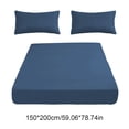 thumbnail image 3 of Double Bed Fitted Sheet | Non-Slip All-Inclusive Mattress | Soft Polyester Fiber, Elastic Corners, Fits 200x150cm | Multicolor | Wrinkle Resistant | Secure Stay | Multipurpose Cover, 3 of 6