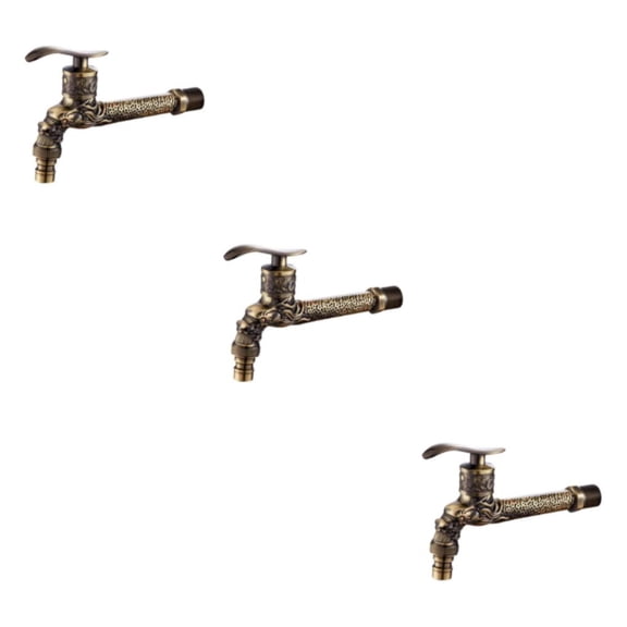 Redempat Sleek Wall Mount Zinc Alloy for Outdoor Garden Kitchen Hotel Decor Bronze 152x102mm 3Set