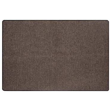 Mainstays Wicklow tapis tissé 2 x 3, profil bas, résistant à l’eau, antidérapant, taupe/truffe foncée, pour cuisine, couloir, buanderie, entrée