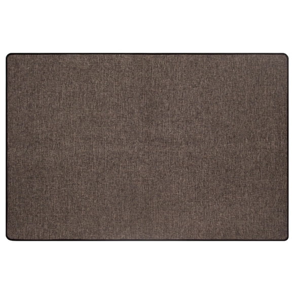 Mainstays Wicklow Woven 2x3 Accent Mat, Low-Profile, Water-Resistant, Non-Slip, Taupe/Dark Truffle, for Kitchen, Hallway, Laundry, Entryway