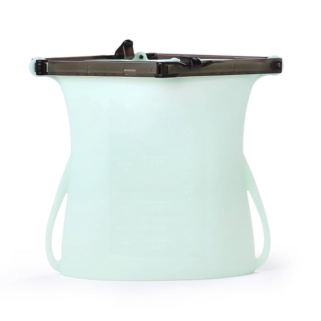 Sac Alimentaire en Silicone Hermétique Portable Réutilisable Sac pour Aliments Frais Sac de Cuisson en Silicone