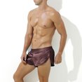 thumbnail image 5 of Rbaofujie Mens G String Men's Solid Color Ruffled Men's Front Split Pants Thin Oversized Underwear Underwear Man, 5 of 5