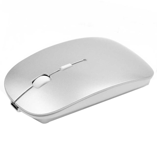 Bluetooth Mouse – Wireless Mouse for Mac Laptop(Rechargeable) SILVER