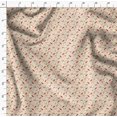 thumbnail image 4 of Soimoi White Poly Georgette Fabric Red Chilli & Tacos Food Print Fabric by Yard 52 Inch Wide, 4 of 5