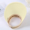 thumbnail image 3 of WEIYLL Chapeaux de Soleil pour Femmes, Visières de Sport Réglables, Visières Décontractées Blanches, 3 of 4