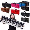 thumbnail image 1 of Piano Case Electronic Organ Bag Musical Instrument Cover Waterproof Handbag Oxford Cloth Sleeve Backpack Large Capacity Coffee color, 1 of 9