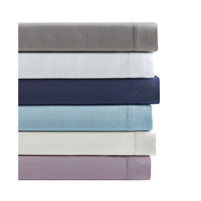 Sander Home Fashion Ensemble de Draps en Microfibre Uni 3 Pcs, Bleu Marine, Très Grand Simple