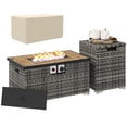 thumbnail image 1 of Outsunny 32" Propane Fire Pit Table with Propane Tank Holder 40,000 BTU, 1 of 10
