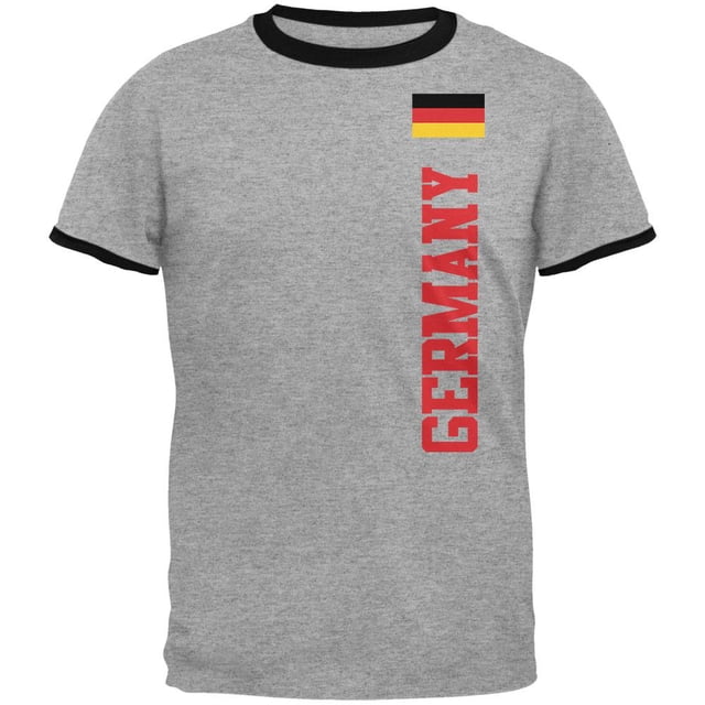 World Cup Germany T-Shirt à Col Contrastant pour Hommes