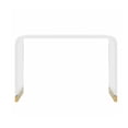 thumbnail image 2 of Acrylic Console Table In Gold, 2 of 4