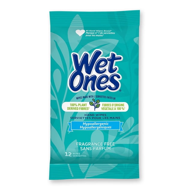 Serviettes biodégradables pour les mains Wet Ones