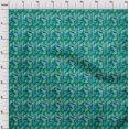 thumbnail image 4 of oneOone Polyester Spandex Teal Green Fabric Abstracts Sewing Craft Projects Fabric Prints By Yard 56 Inch Wide, 4 of 5