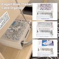 thumbnail image 3 of Organisateur de Cordons en Forme de Livre, Boîte de Cache-Câbles Décoratif Extensible L9T1, 3 of 8