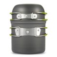 thumbnail image 1 of SNNROO Ensemble de Cuisine d'Extérieur 2 Pcs Casseroles et Poêles de Camping Outil de Cuisson Randonnée Pique-Nique, 1 of 6