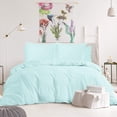 thumbnail image 2 of 800 Thread Count 100% Egyptian Cotton 5 Piece Duvet Set with Zipper Closure & Corner 5 Pc Duvet Set Solid Pattern, 2 of 5