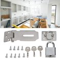thumbnail image 4 of Burglar-proof Household Door Clasp Lock Gate Bolt Shed Latch Padlock Hasp, 4 of 5