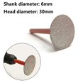 thumbnail image 1 of Diamond Grinding Head Mounted Points 8-30mm Cutter Head Stone Jade Carving Tools, 1 of 5
