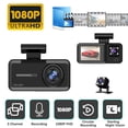 thumbnail image 4 of EGNMCR Vehicle Camera 3 Channel Dash Cam1080P+480P+480P Dash Cam Front And Inside And Rear Super Night Vision Loop Recording Motion Detection 24 Hours Parking Mode Dash cam, 4 of 7