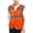Neon Orange, variant on GOGO 5 Pockets High Visibility Safety Vest with Reflective Strips, Working Uniform Vest-Neon Orange-L