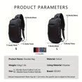 thumbnail image 3 of 1pc OZUKO Men's Anti-Theft Chest Bag With Password Lock And USB Charging Port,, 3 of 5
