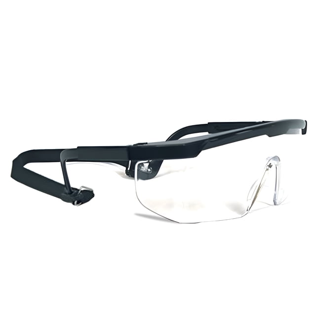 PRISP Lunettes de Sécurité Sport en Polycarbonate Conçues pour Protéger les Yeux Lors de Sports comme le pickleball, la racquetball, le squash et le basketball. Ces Lunettes Enveloppantes Comprennent des Verres en Polycarbonate d'Une Clarté Cristalline pour une vision Améliorée, une Sangle Ajustable pour la Stabilité et un Nez Antidérapant pour un Ajustement Sécuritaire. Convenant aux Hommes et aux Femmes, la Conception Ergonomique Assure Confort et Durabilité.