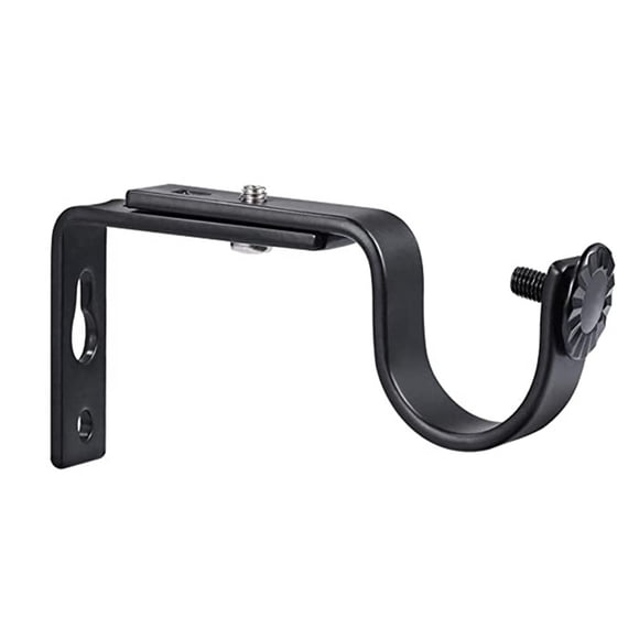 Curtain Rod Bracket Curtain Retractable Bracket Curtain Rod Fixing Accessory Bracket Outside Mounted Blinds Curtain Rod Bracket Attachment Double Curtain Rods