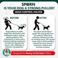 thumbnail image 3 of Sporn Dog Head Halter for Dogs, No Pulling Harness with Thick Dog Muzzle, Black, Large, 3 of 7
