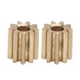 thumbnail image 2 of Motor Pinion Engine Gear Brass Gear Cogwheel Pinions Drive Gear 2pcs Motor Pinion Gear Brass Replacement For Duplo Intelli Lok Module 0.4 9 Teeth, 2 of 8