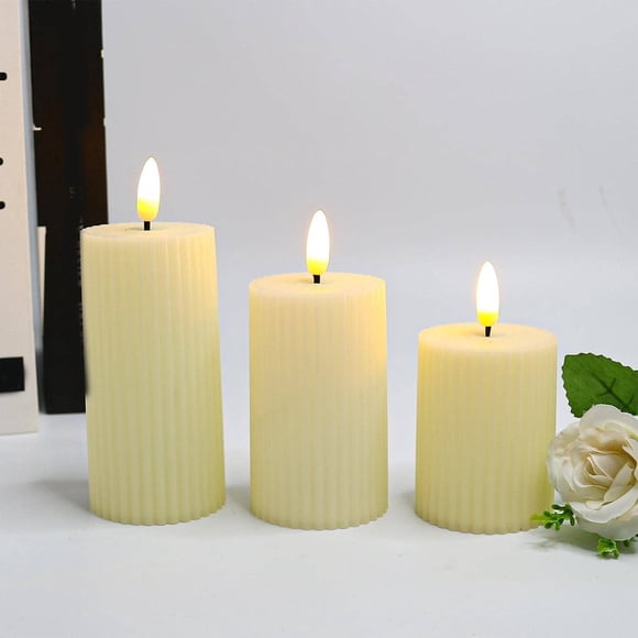 Chandelles Électroniques à DEL pour Fournitures de Masse, Conception Simulée avec Fonctionnement Sécuritaire, Parfaites pour la Déco d'Anniversaire et des Fêtes