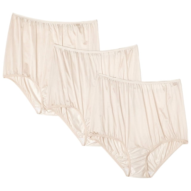 Vanity Fair Womens Perfectly Yours Ravissant Full Brief 3-Pack, 11, Fawn Multi