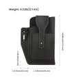 thumbnail image 3 of Openpig Leather Phone Pouch, Belt Holder, Universal Smart Phone Leather Belt Pouch for Men, 3 of 9