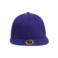 thumbnail image 2 of Top Headwear Chapeau Ajusté à Visière Plate Uni, Violet 8, 2 of 2
