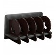 thumbnail image 2 of Luzkey Acrylic CD Holder Album Organizer Multifunctional Bin Holder, Stand CD Storage Rack DVD Storage Case for Shelf Hotel Tabletop black and dark red, 2 of 8