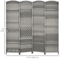 thumbnail image 3 of HOMCOM 6 Ft Folding Room Divider, Privacy Screen for Home Office Bedroom, 3 of 10