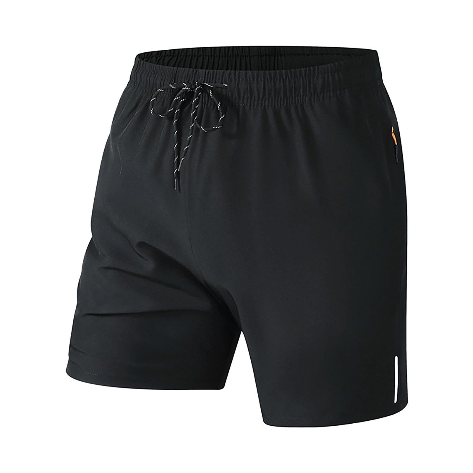 ohmzyzo Men's Athletic Running Shorts Workout Gym Short Quick Dry Lightweight Tennis Basketball with Zipper Pockets